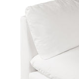 Poly and Bark 5-Seat Davos Modular Corner-Sectional in Cotton White
