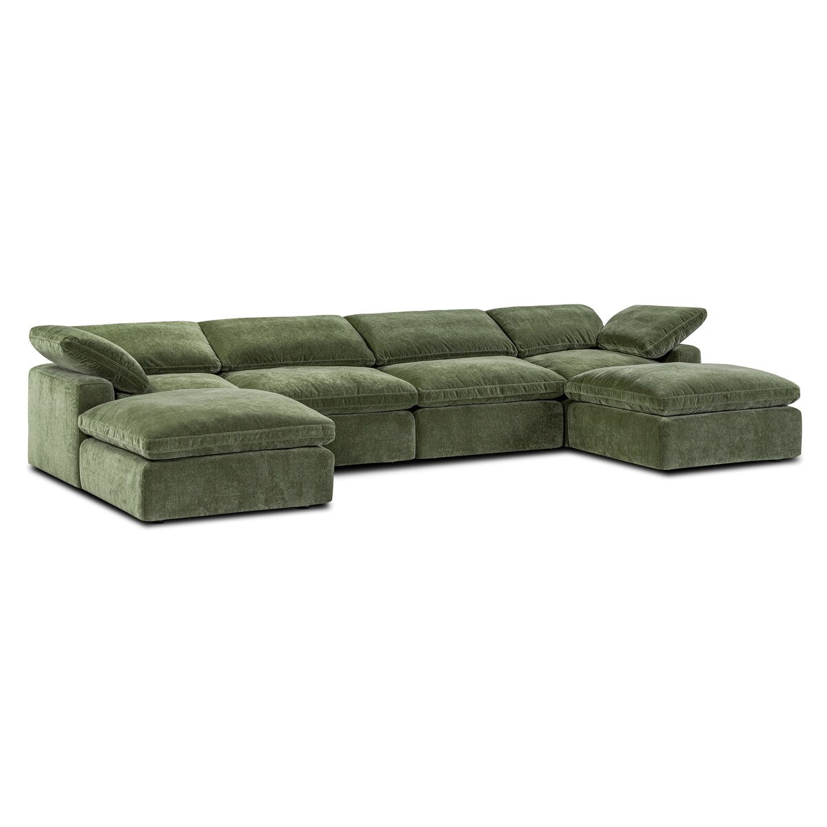 Poly and Bark 6-Seat Aspen Modular U-Sectional