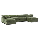 Poly and Bark 6-Seat Aspen Modular U-Sectional