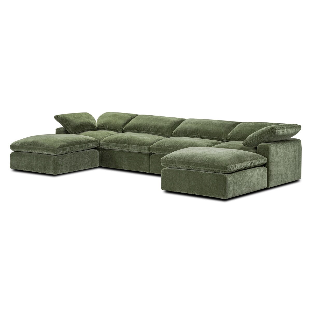 Poly and Bark 6-Seat Aspen Modular U-Sectional