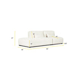 Poly and Bark Infina Left Armless Modular 2 Piece Sofa
