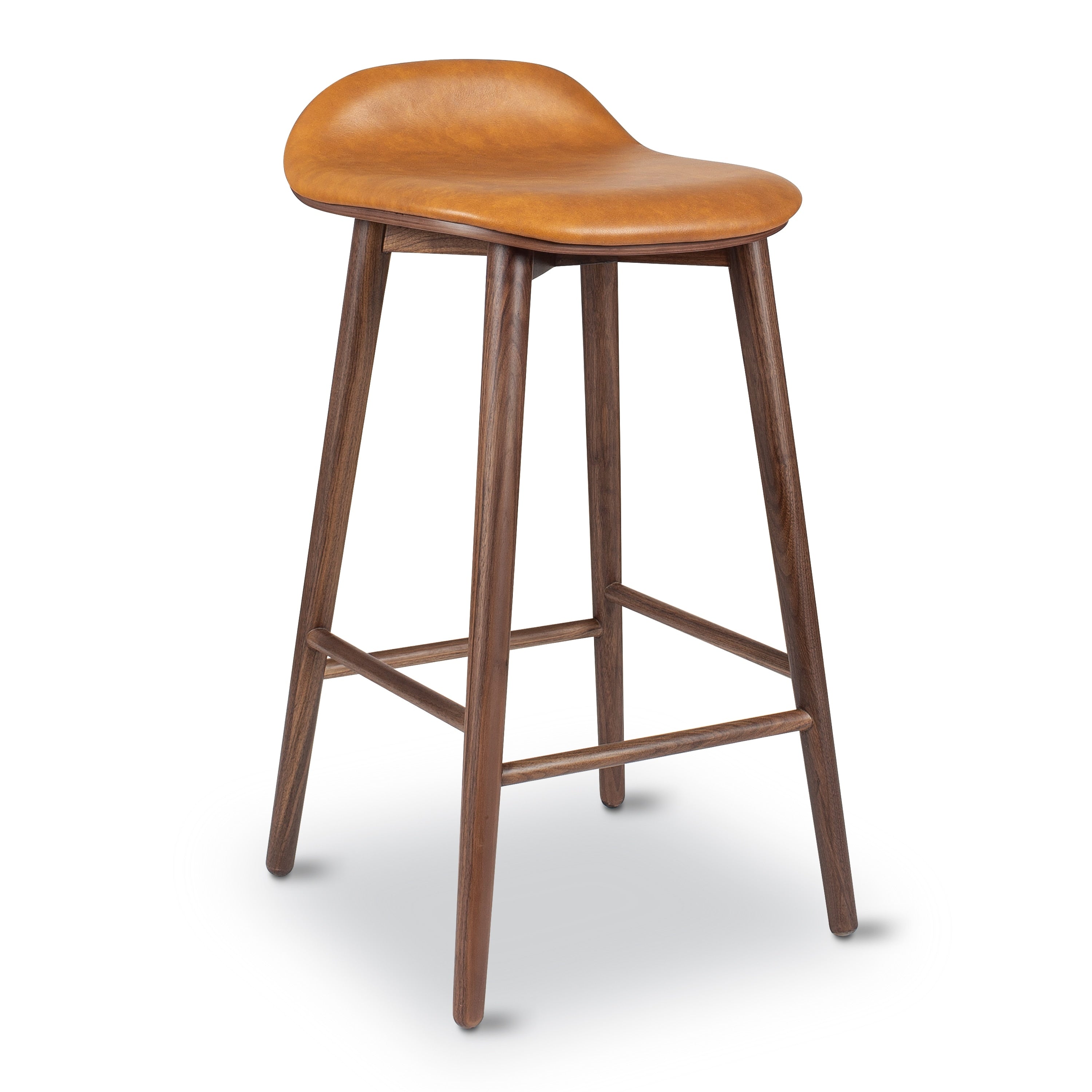 Poly & Bark Notello Leather Counter Stool - 26