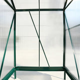 Polycarbonate Greenhouse,Heavy Duty Outdoor Walk-in Green House Kit - 6.3'*4.2'*7'