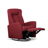 Polyester Manual Glider Swivel Recliner with Safety Locks and 360-Degree Swivel