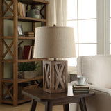 Polyresin 26"H Resin Table Lamp - 26"H x 13"Rnd