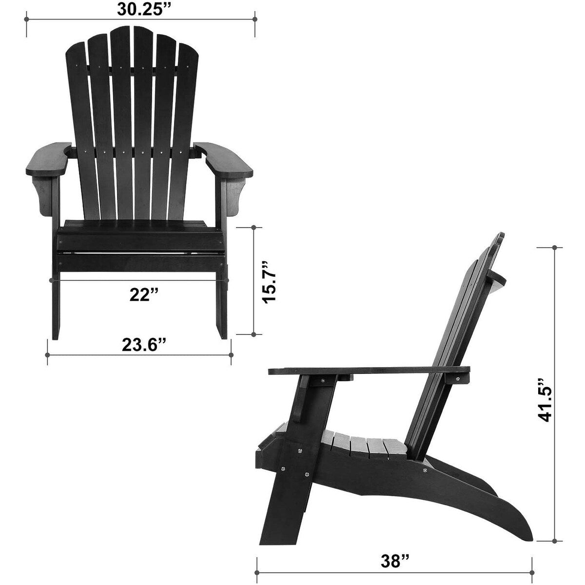 Polystyrene Adirondack Chair