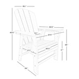 Polytrends Laguna Hdpe All Weather Outdoor Patio Dining Set with Rectangle Table, Arm Chairs, and Bench (6-Piece Set)
