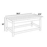Polytrends Laguna Hdpe All Weather Outdoor Patio Coffee And Side Tables (3-Piece Set)
