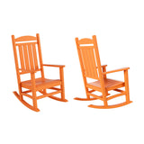Polytrends Laguna Hdpe All Weather Outdoor Patio Rocking Chair (Set of 2)