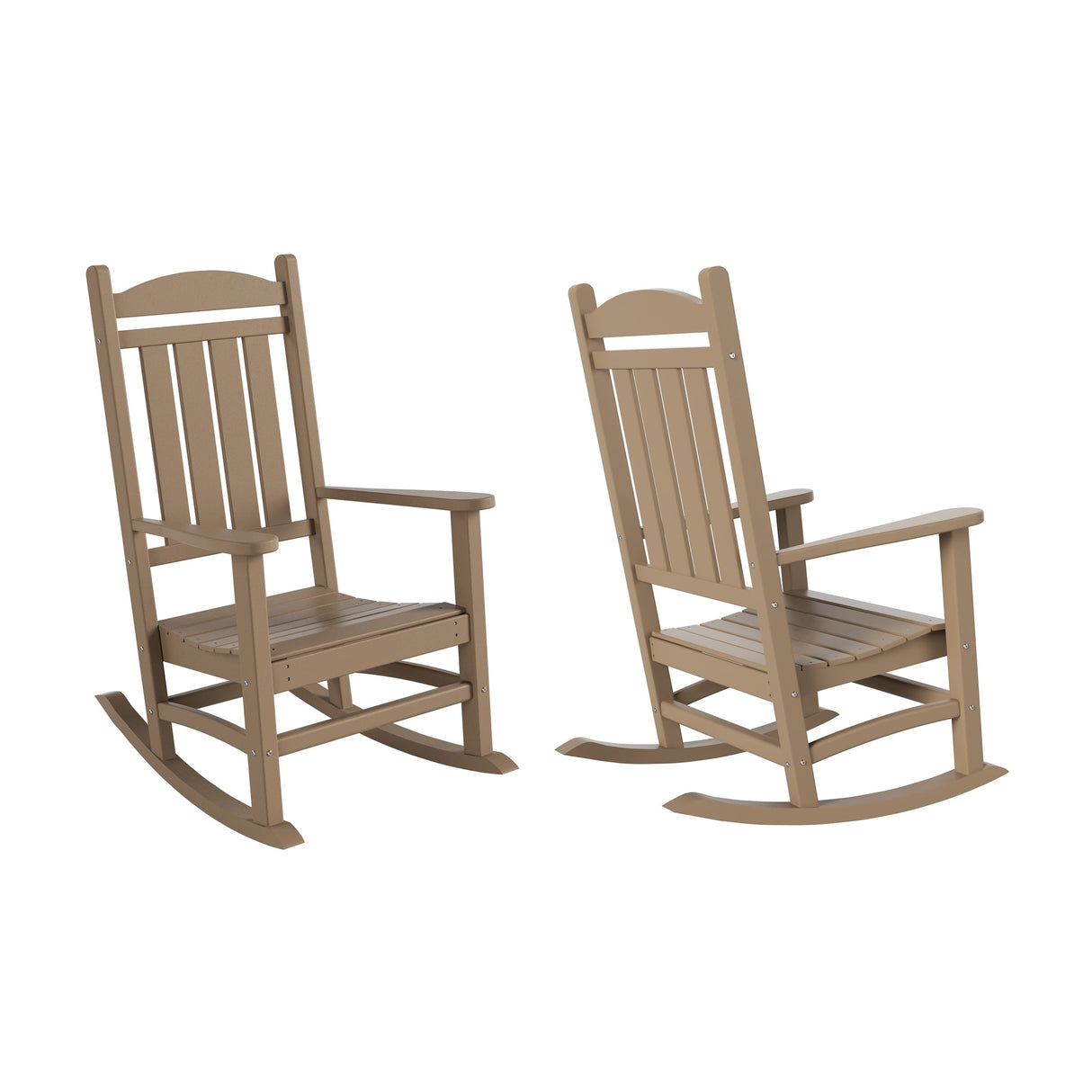 Polytrends Laguna Hdpe All Weather Outdoor Patio Rocking Chair (Set of 2)