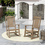 Polytrends Laguna Hdpe All Weather Outdoor Patio Rocking Chair (Set of 2)