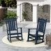 Polytrends Laguna Hdpe All Weather Outdoor Patio Rocking Chair (Set of 2)