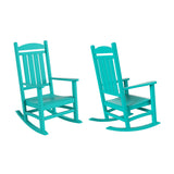 Polytrends Laguna Hdpe All Weather Outdoor Patio Rocking Chair (Set of 2)