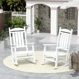 Polytrends Laguna Hdpe All Weather Outdoor Patio Rocking Chair (Set of 2)