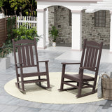 Polytrends Laguna Hdpe All Weather Outdoor Patio Rocking Chair (Set of 2)