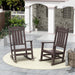 Polytrends Laguna Hdpe All Weather Outdoor Patio Rocking Chair (Set of 2)