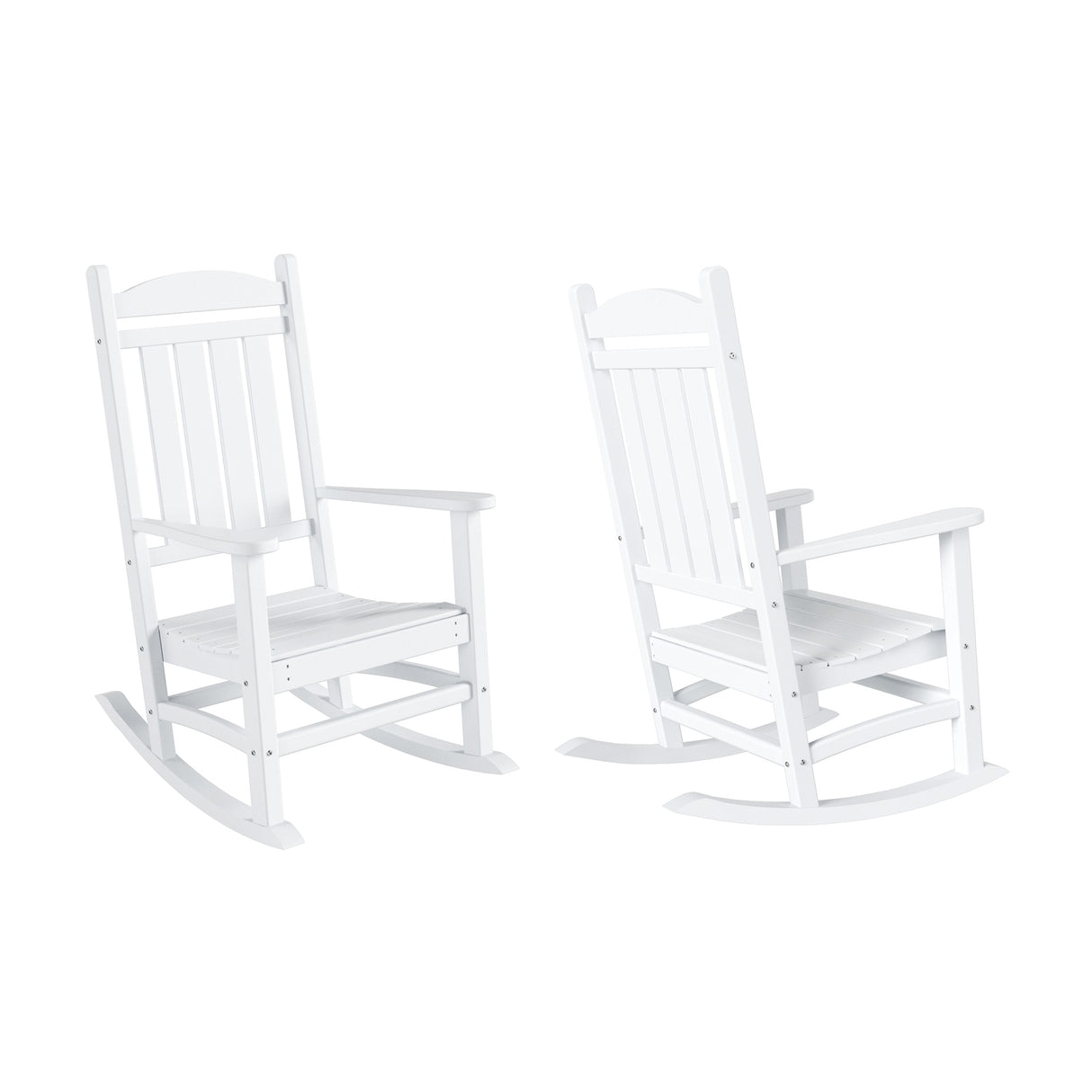 Polytrends Laguna Hdpe All Weather Outdoor Patio Rocking Chair (Set of 2)