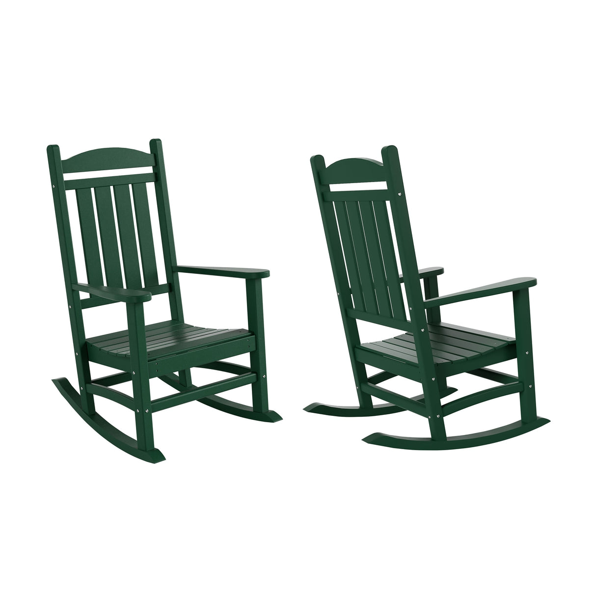 Polytrends Laguna Hdpe All Weather Outdoor Patio Rocking Chair (Set of 2)