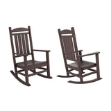Polytrends Laguna Hdpe All Weather Outdoor Patio Rocking Chair (Set of 2)