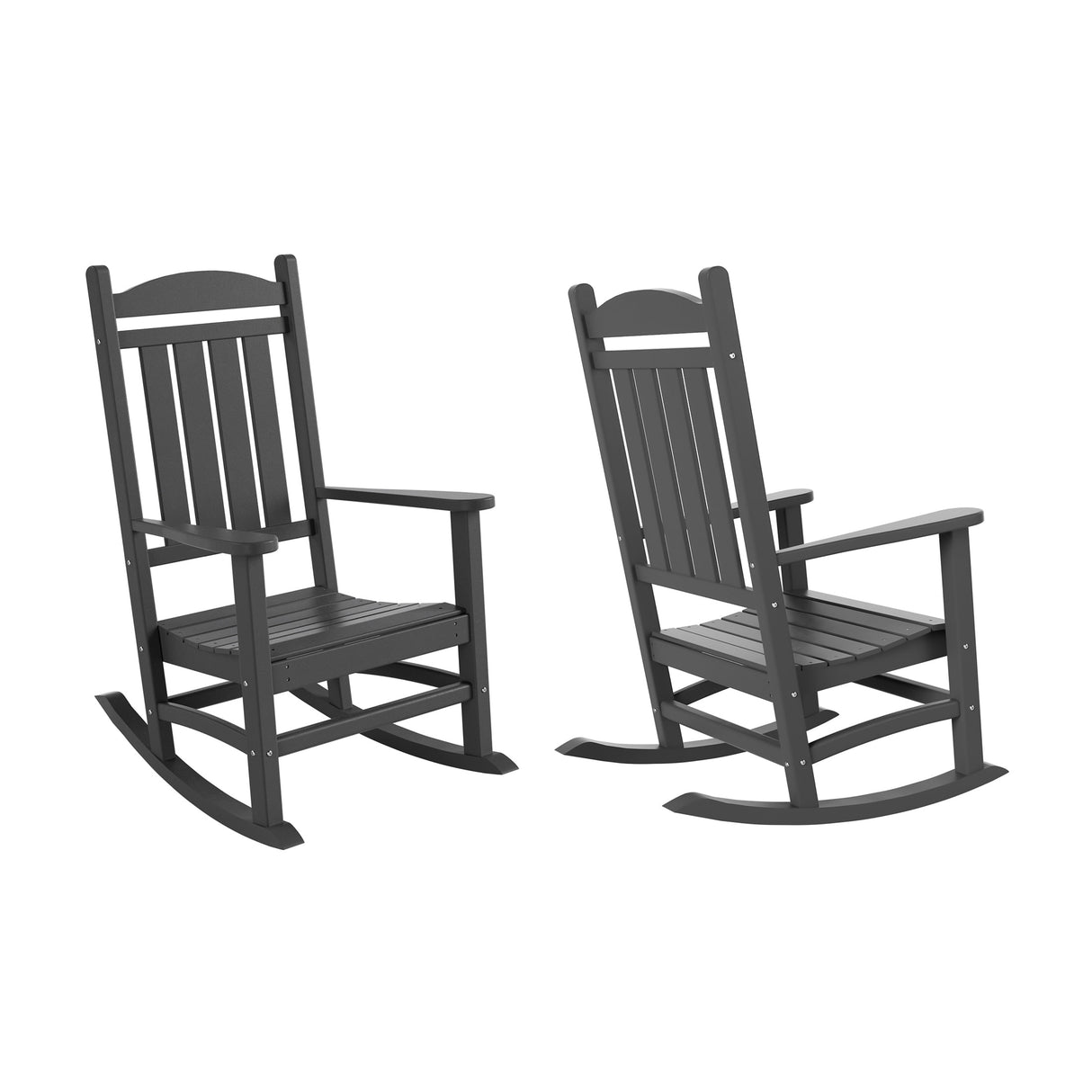 Polytrends Laguna Hdpe All Weather Outdoor Patio Rocking Chair (Set of 2)