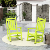 Polytrends Laguna Hdpe All Weather Outdoor Patio Rocking Chair (Set of 2)
