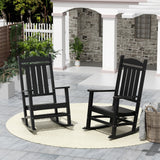 Polytrends Laguna Hdpe All Weather Outdoor Patio Rocking Chair (Set of 2)