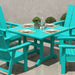 Polytrends Laguna Hdpe All Weather Outdoor Patio 43" Square Dining Table
