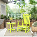 Polytrends Laguna Hdpe All Weather Outdoor Patio Rocking Chair With Side Table (2-Piece Set)