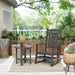 Polytrends Laguna Hdpe All Weather Outdoor Patio Rocking Chair With Side Table (2-Piece Set)