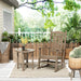 Polytrends Laguna Hdpe All Weather Outdoor Patio Rocking Chair With Side Table (2-Piece Set)