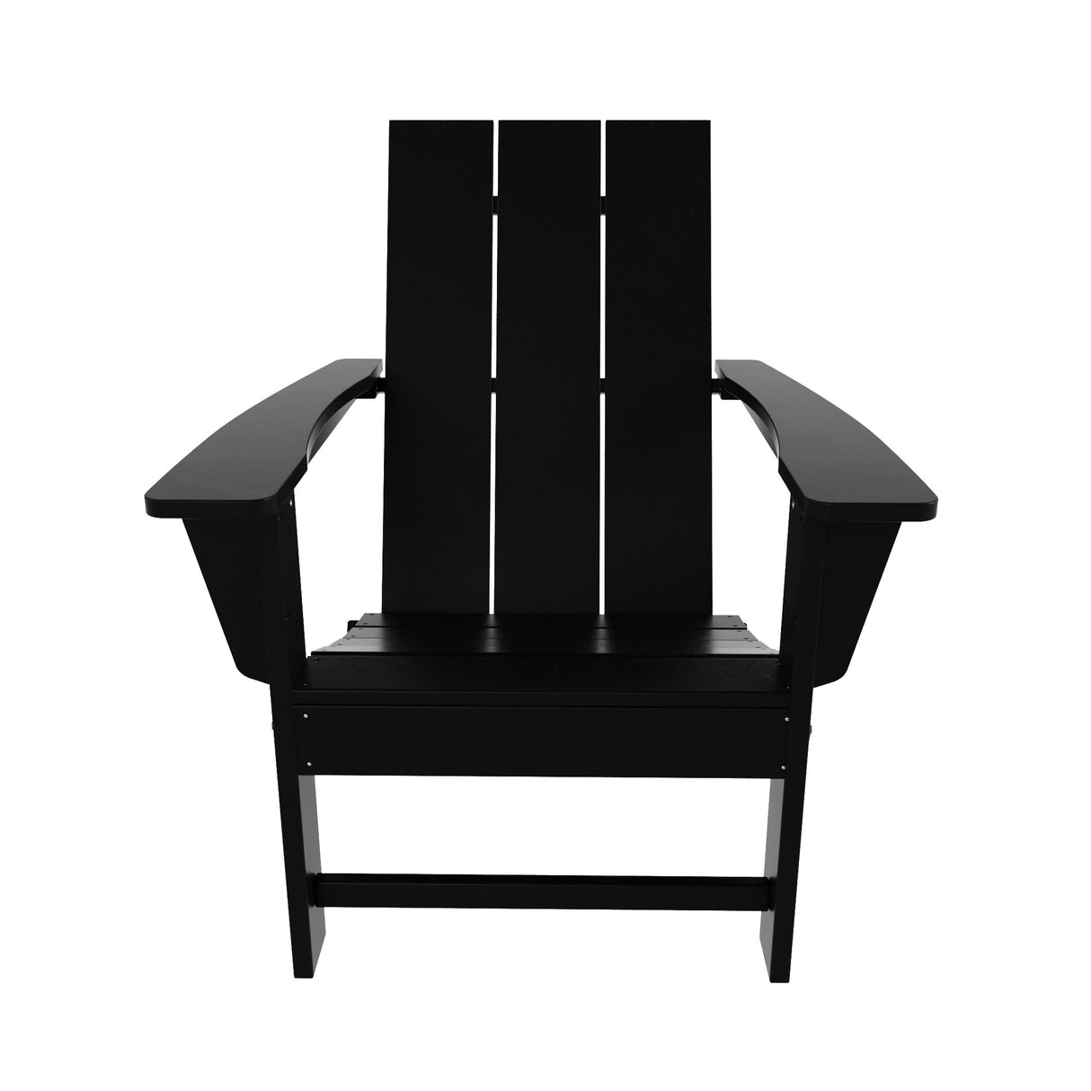 Polytrends Shoreside Modern 12-Piece Folding Adirondack Chair With Ottoman And Side Table
