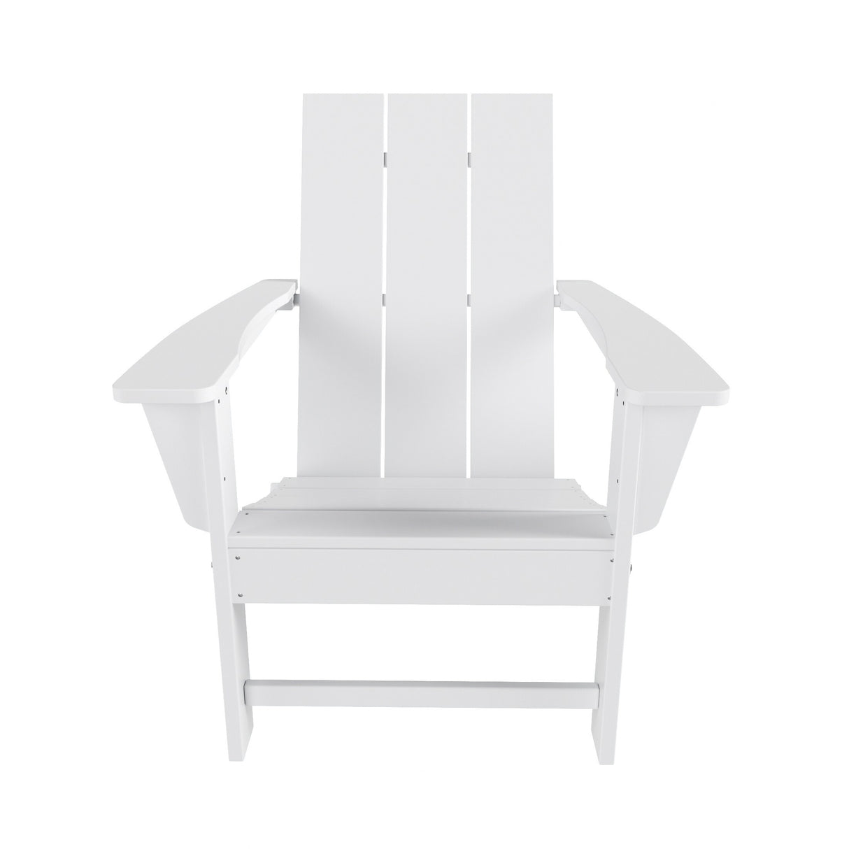 Polytrends Shoreside Modern 12-Piece Folding Adirondack Chair With Ottoman And Side Table