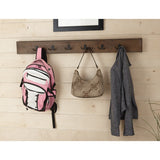 Pomona 48" Metal and Wood Wall Coat Hook