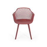 Poppy Outdoor Modern Dining Chair (Set of 2) by Christopher Knight Home