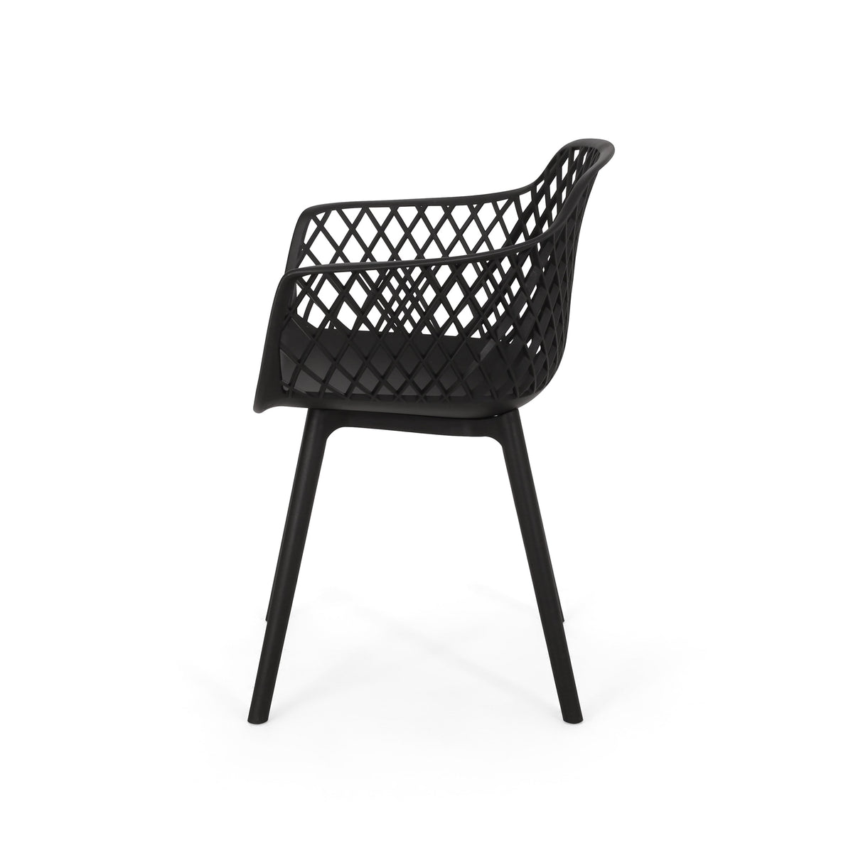 Poppy Outdoor Modern Dining Chair (Set of 2) by Christopher Knight Home