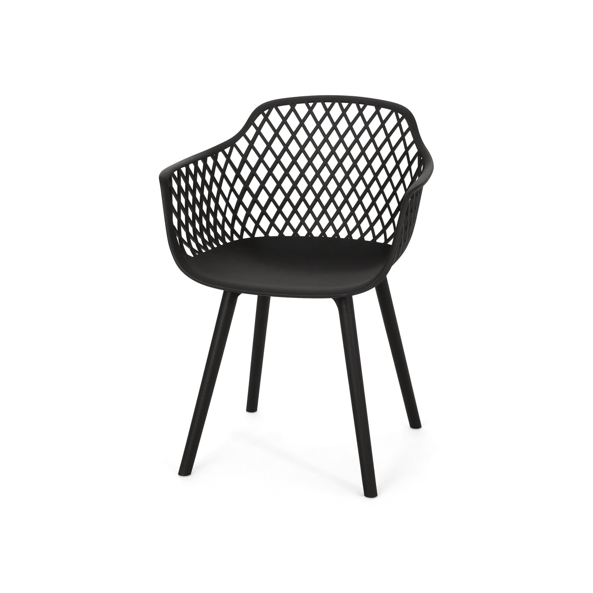 Poppy Outdoor Modern Dining Chair (Set of 2) by Christopher Knight Home