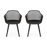 Poppy Outdoor Modern Dining Chair (Set of 2) by Christopher Knight Home