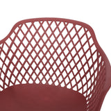 Poppy Outdoor Modern Dining Chair (Set of 2) by Christopher Knight Home