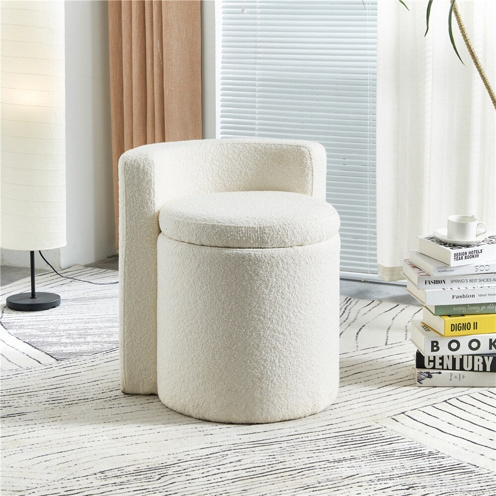 Popular Velvet Metal Base Round Pouf Ottoman Metal Frame Chair