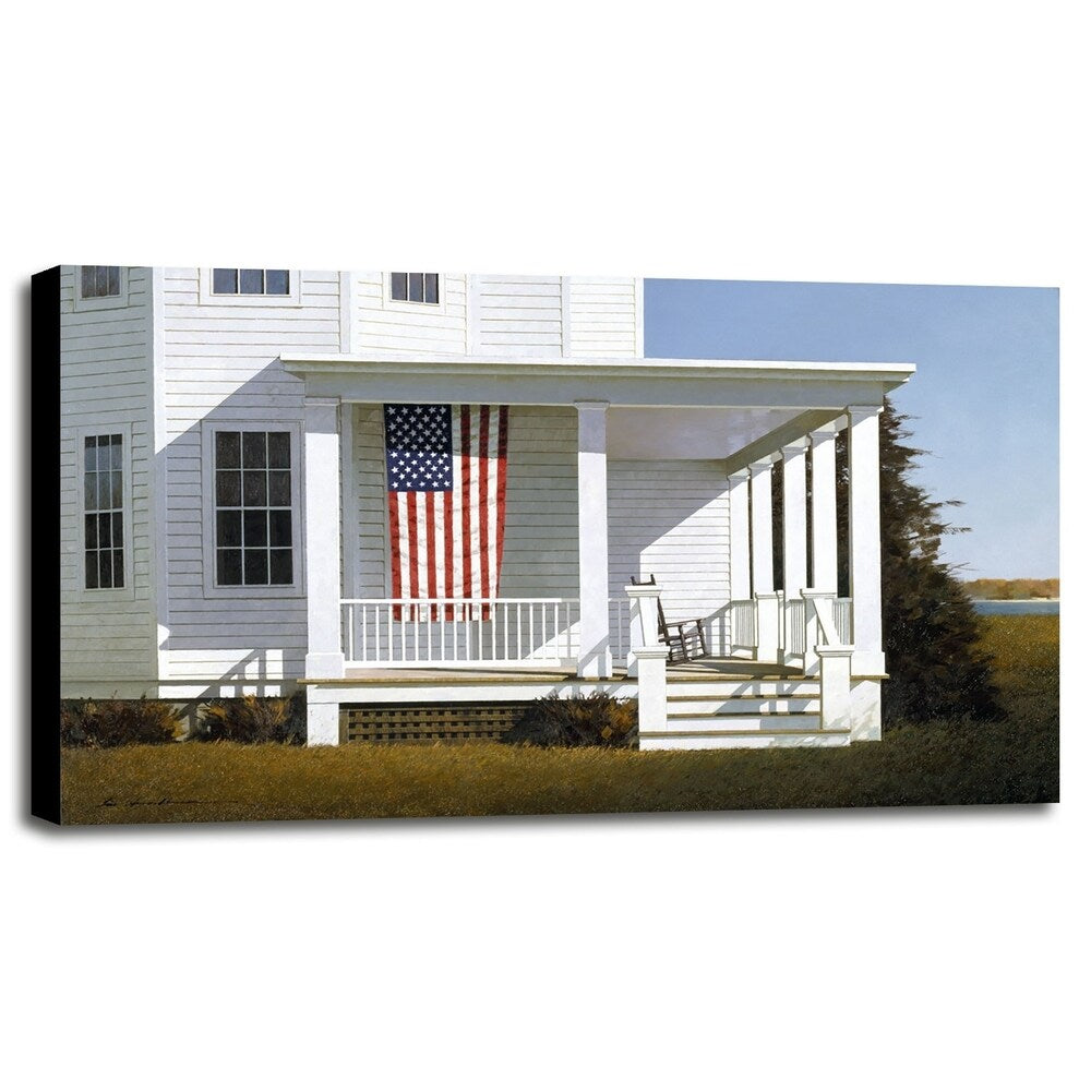 Porch 4-ZHELU66933 Framed Print 27"x45" by Zhen-Huan Lu