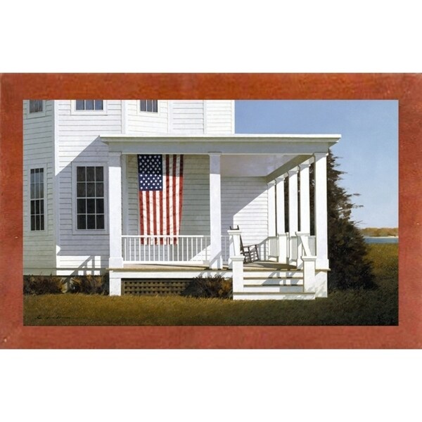 Porch 4-ZHELU66933 Framed Print 27"x45" by Zhen-Huan Lu