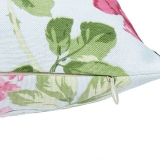Porch & Den Colleen Pink Floral Throw Pillow Case (Set of 2)