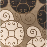 Porch & Den Farrar Hand-tufted Wool Abstract Area Rug - 8' Square
