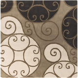 Porch & Den Farrar Hand-tufted Wool Abstract Area Rug - 8' Square