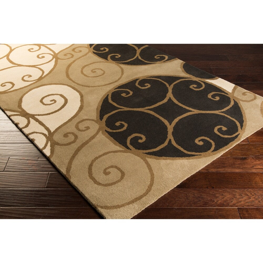 Porch & Den Farrar Hand-tufted Wool Abstract Area Rug - 8' Square