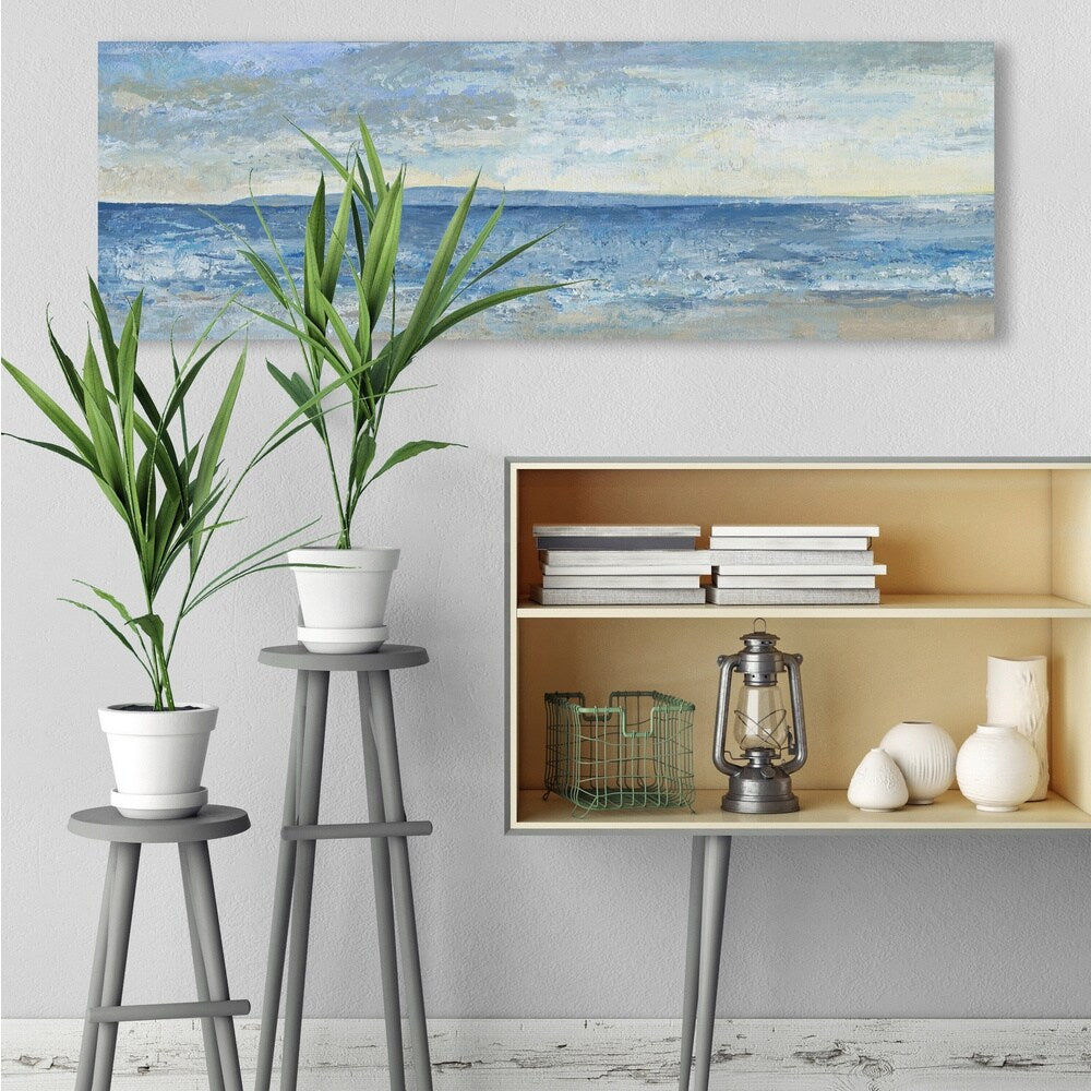 Porch & Den Jackie Beach Escape' Wrapped Canvas Print - Multi-Color