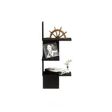 Porch & Den Munjoy Modern 3-tier Wall Floating Corner Shelf