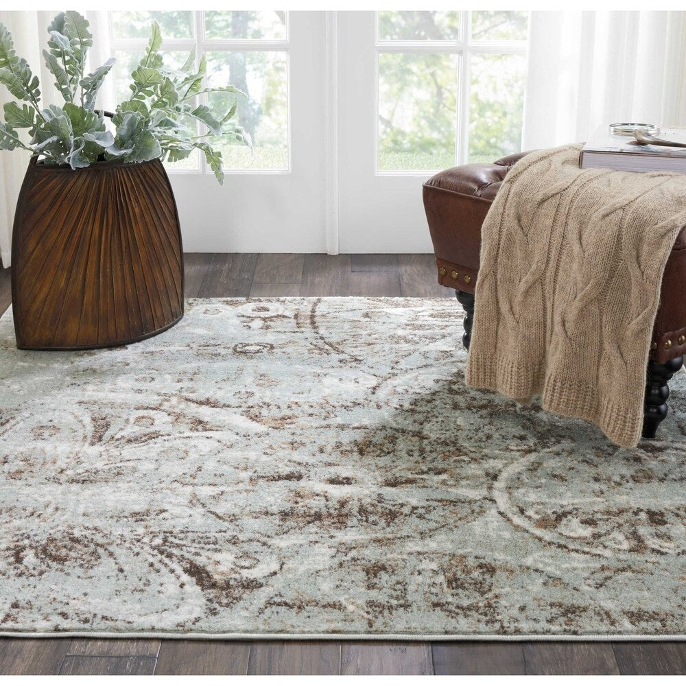Porch & Den Newel Grey Area Rug