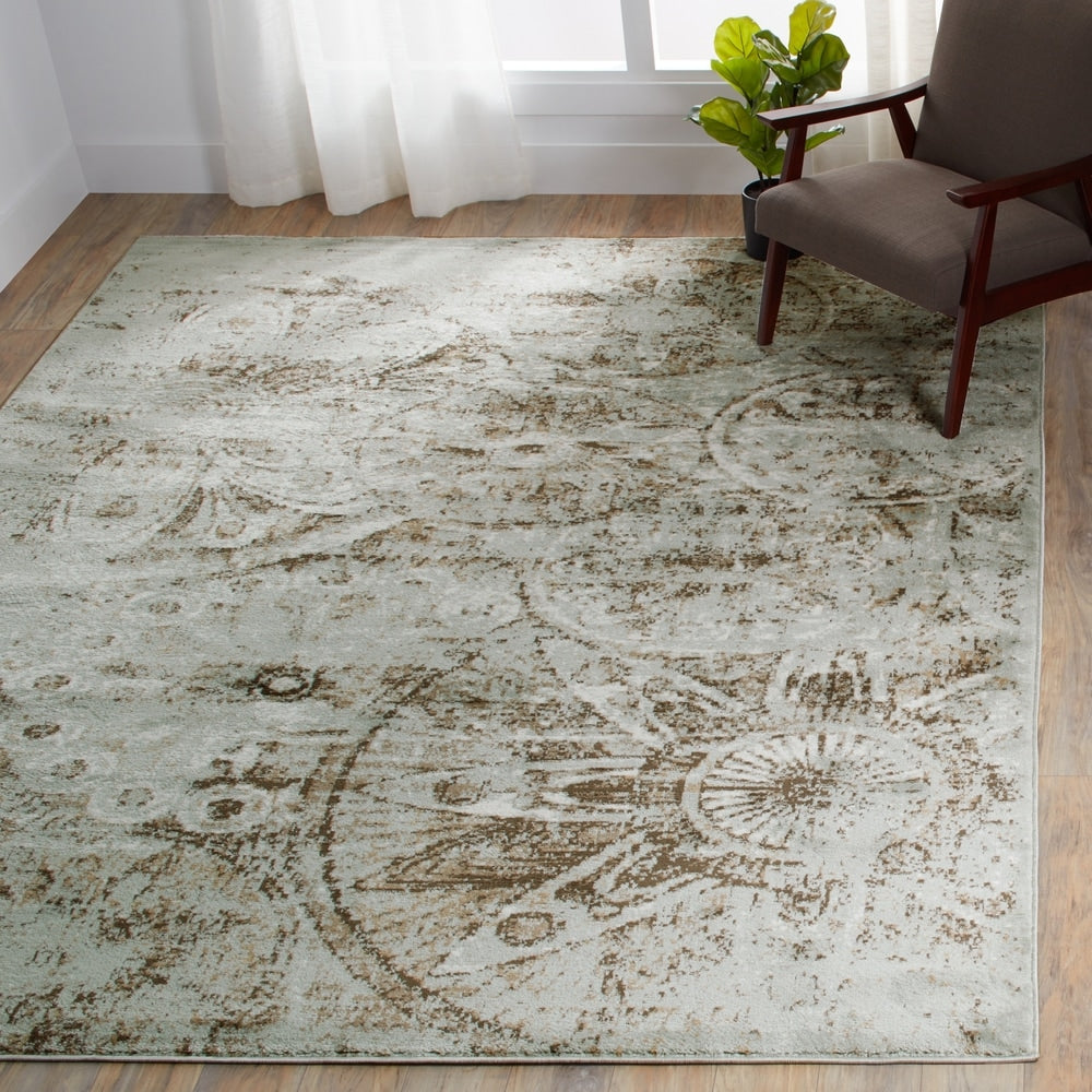 Porch & Den Newel Grey Area Rug