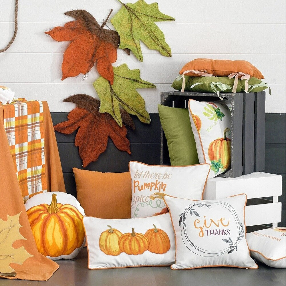 Porch & Den Pumpkin Spice Throw Pillow Cover
